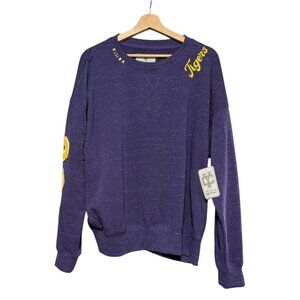 Louisiana State University LSU Tigers Sweater Embroidered Cozy Womens M XXL